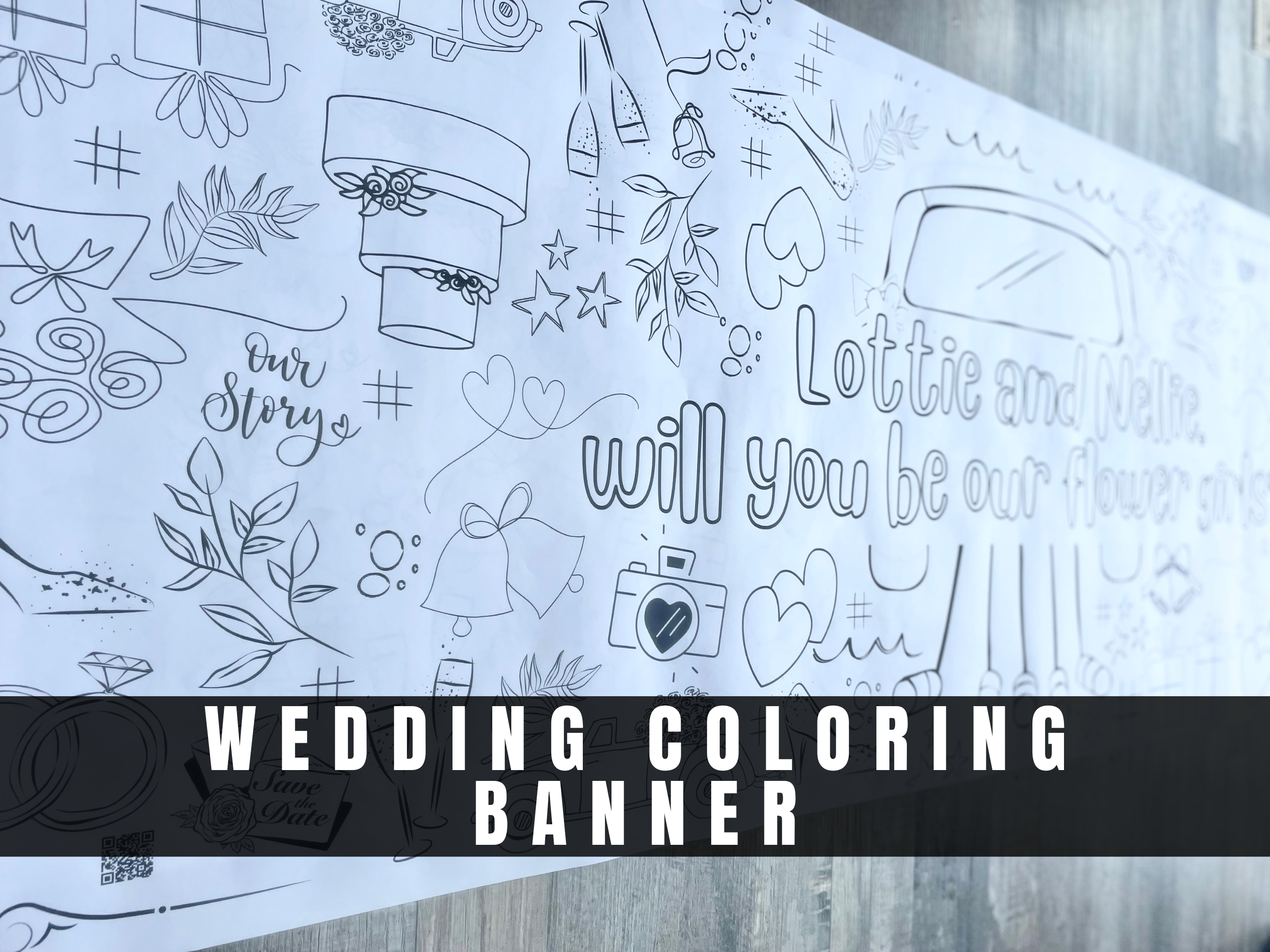 Wedding Custom Text Activity For Kids Bridal Shower