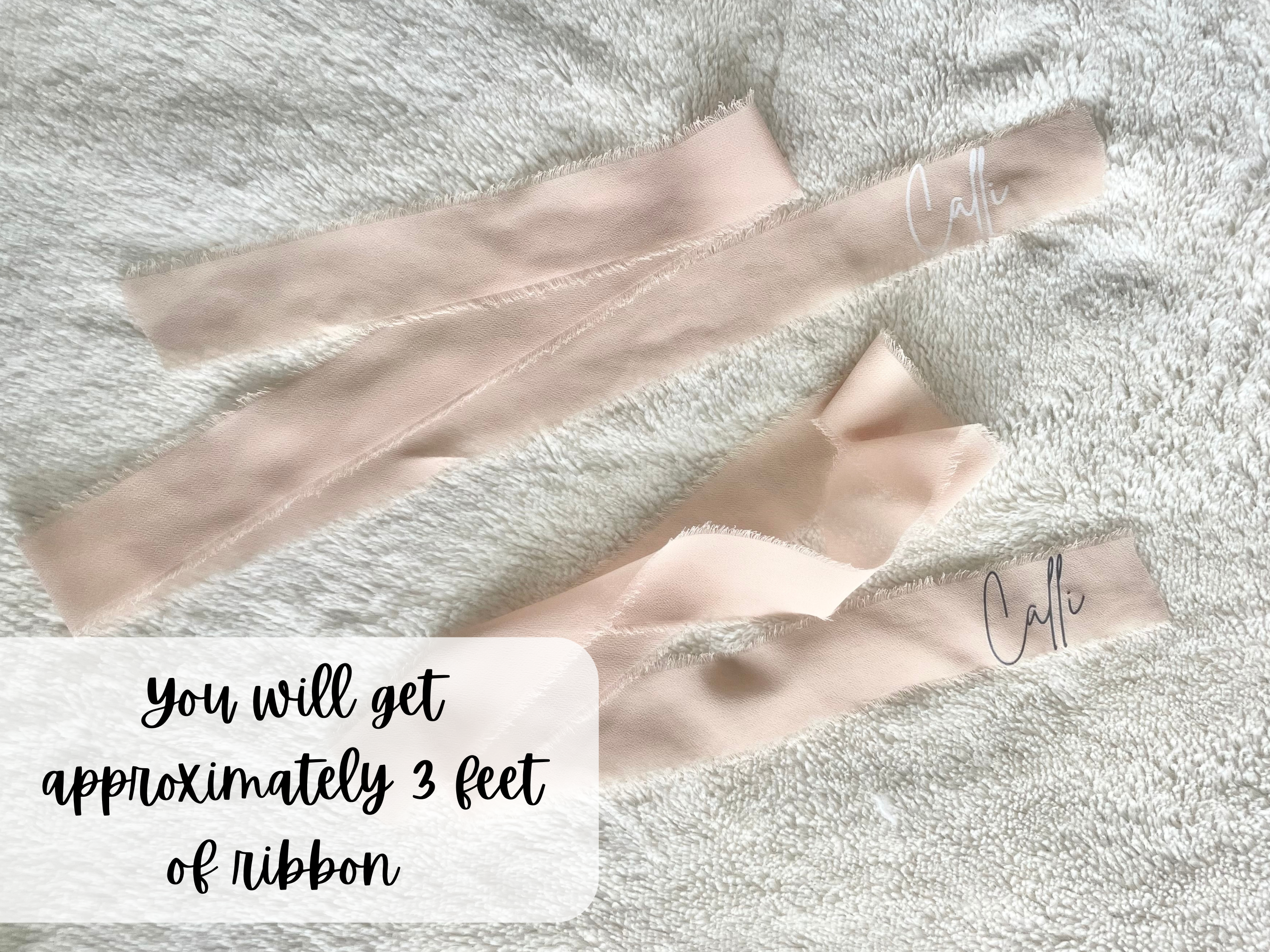Custom Name Ribbon for Bouquets & Gifts - 3 feet