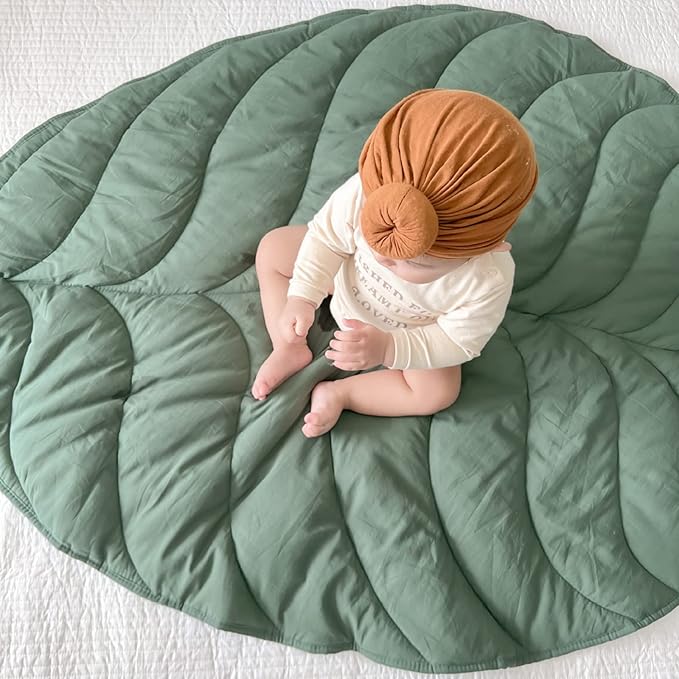 Leaf Shape Baby Quilted Floor Play Mat