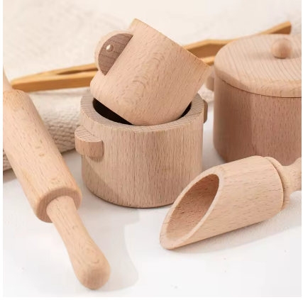 Montessori Wooden Sensory Kichen Set of 9