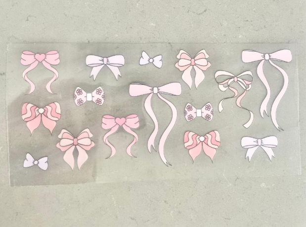 Pink Coquette Bow Ready to Apply