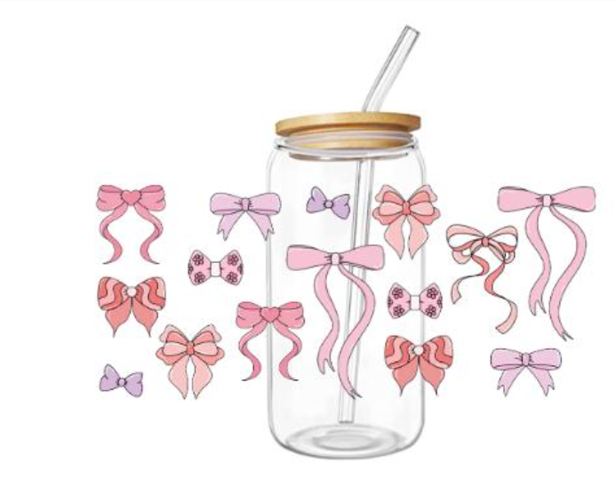 Pink Coquette Bow Ready to Apply