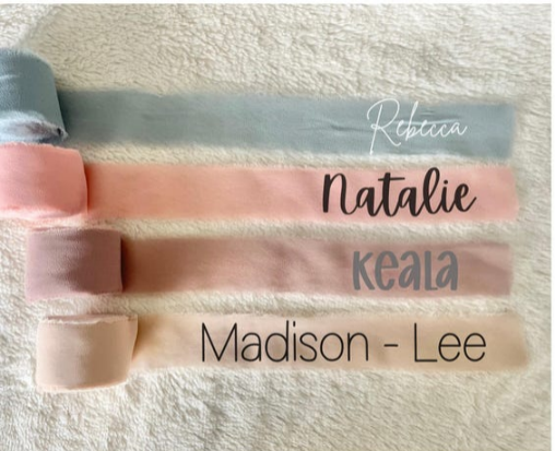 Custom Name Ribbon for Bouquets & Gifts - 3 feet