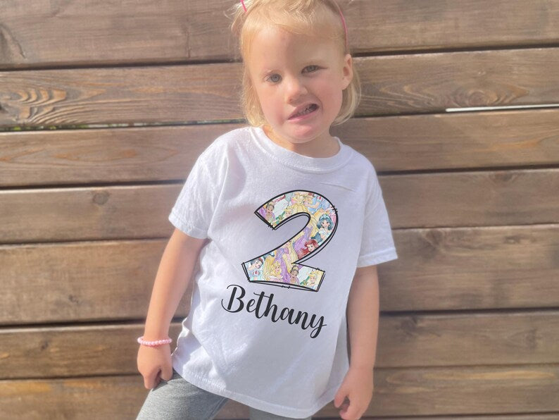 Personalized Princess Birthday Shirt