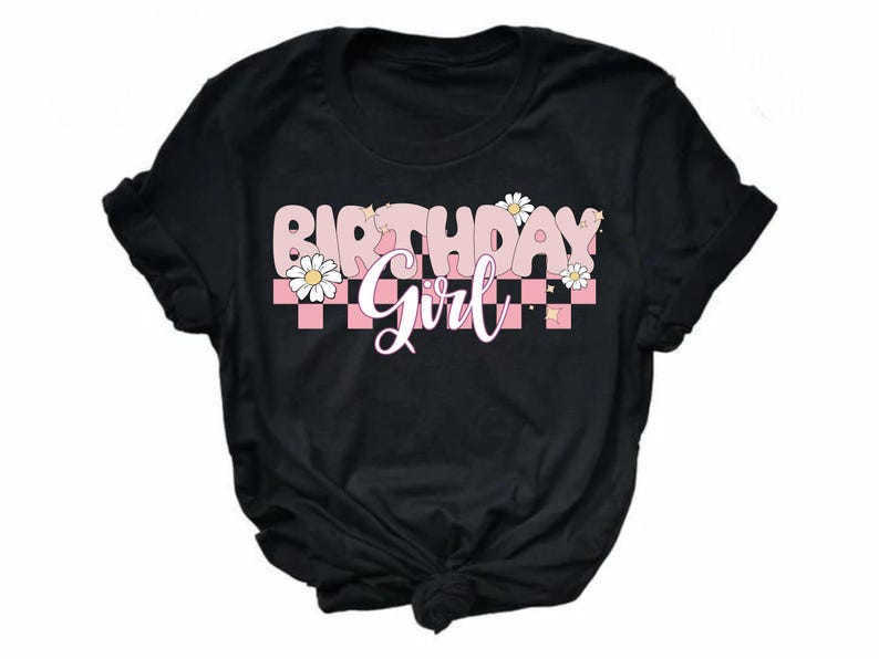 Birthday Girl Shirt Floral Pink