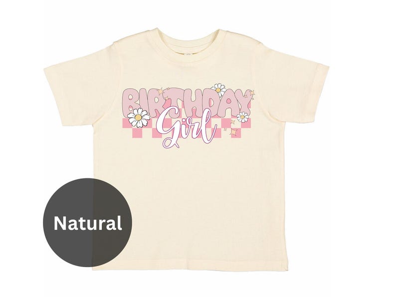 Birthday Girl Shirt Floral Pink