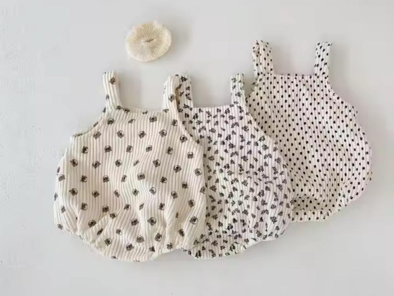 Floral Baby Bubble Romper Newborn