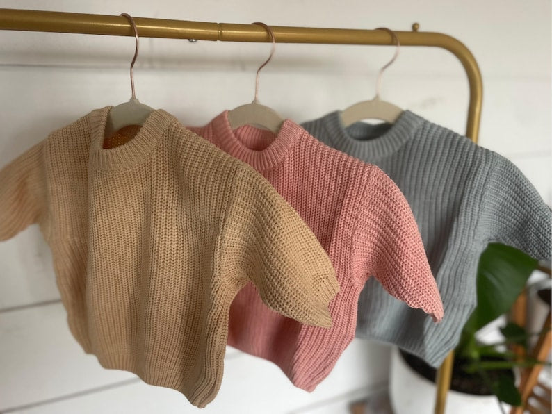 Chunky Knit Newborn Baby Sweater