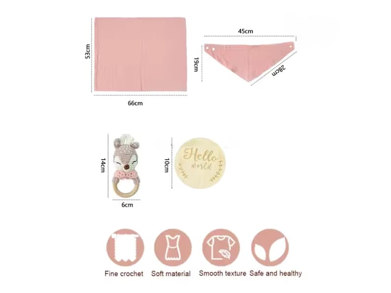 Personalized 5-Piece Baby Gift Set