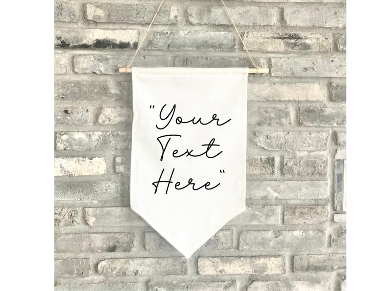Personalized Text Canvas Wall Hanging