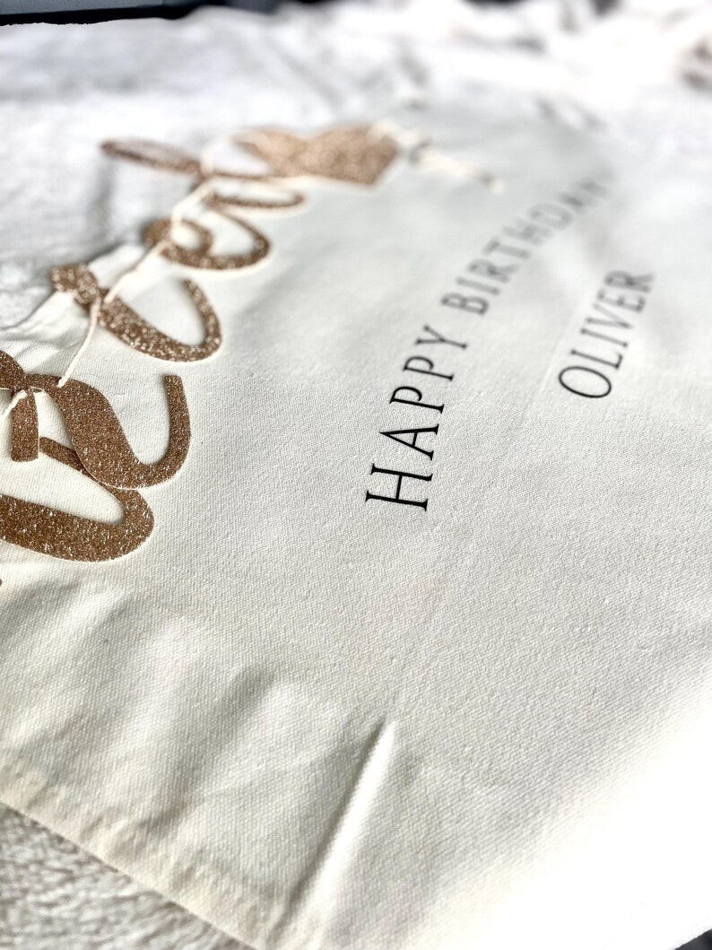 Custom Birthday Name Banner