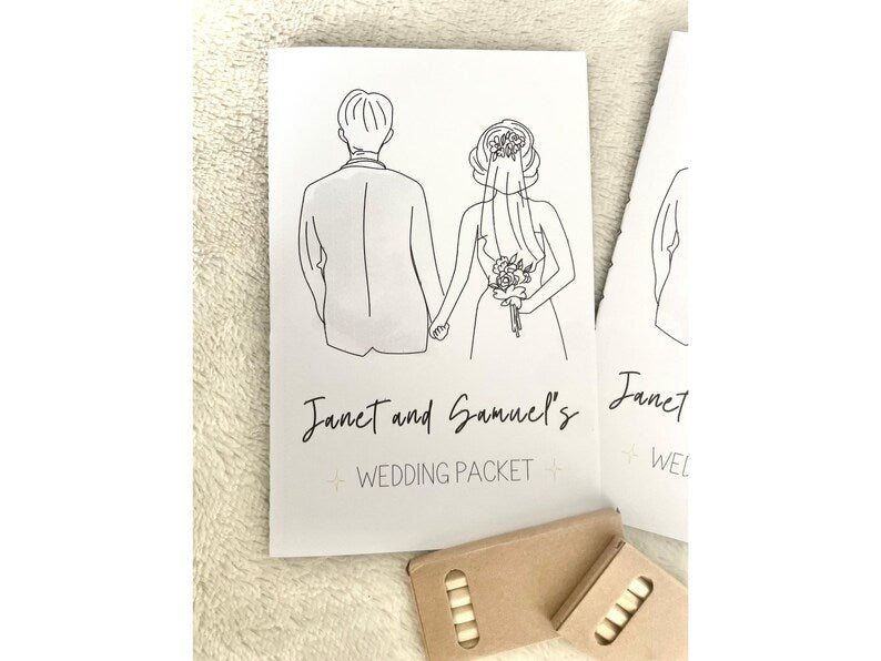 Custom Wedding Name Coloring Book with Bubbles