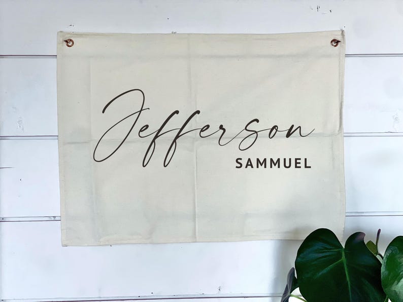 Personalized Name Canvas Banner