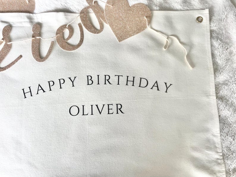 Custom Birthday Name Banner