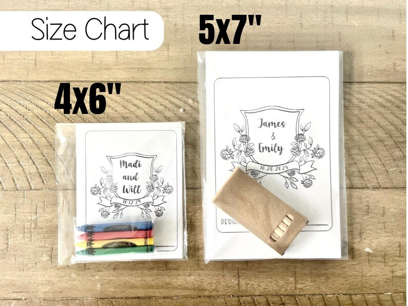 Custom Wedding Name Coloring Book with Bubbles