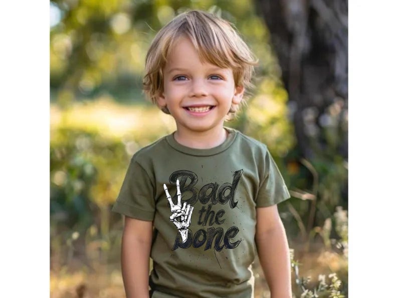 Bad Two the Bone 2nd Birthday Shirt for Boys & Girls – Funny Toddler Gift Tee