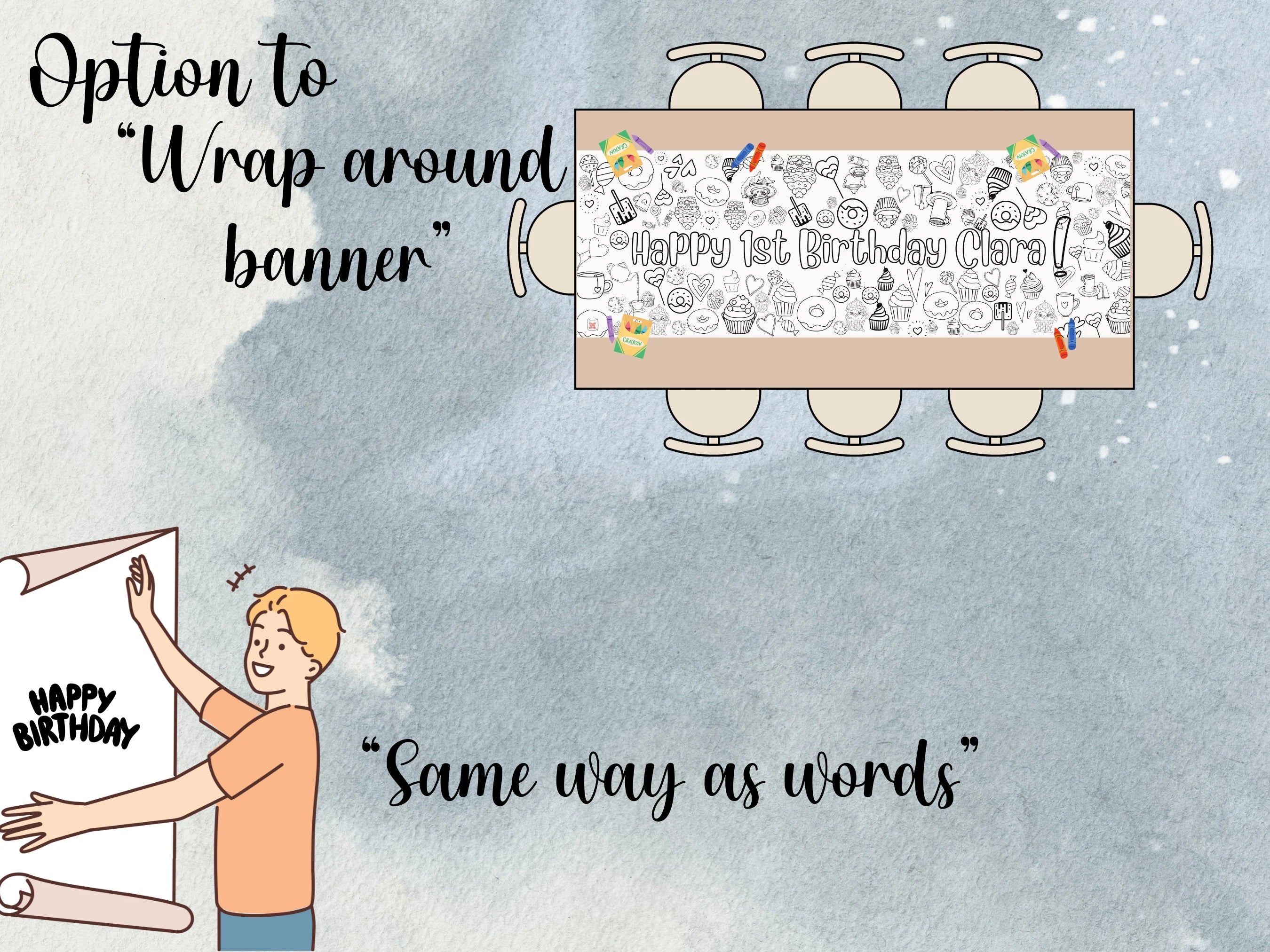 Personalize your own Coloring Banner