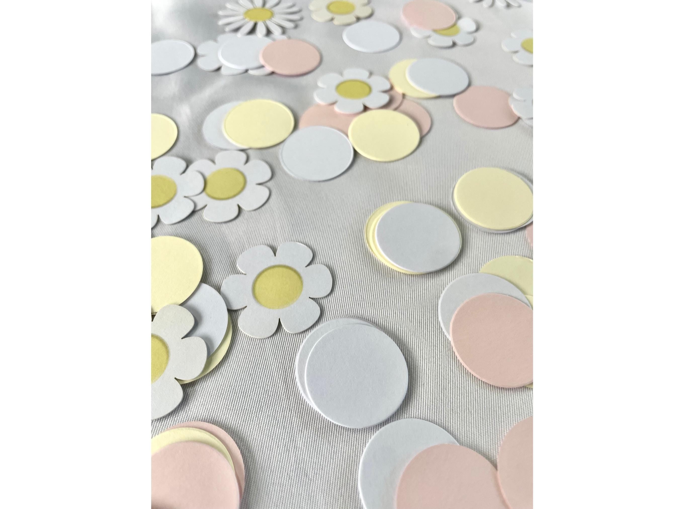 100 Piece Set Flower Confetti Daisy Card Stock Wedding Floral Table Scatter Baby Shower Decor Birthday Party Decoration Supply Baby Girl