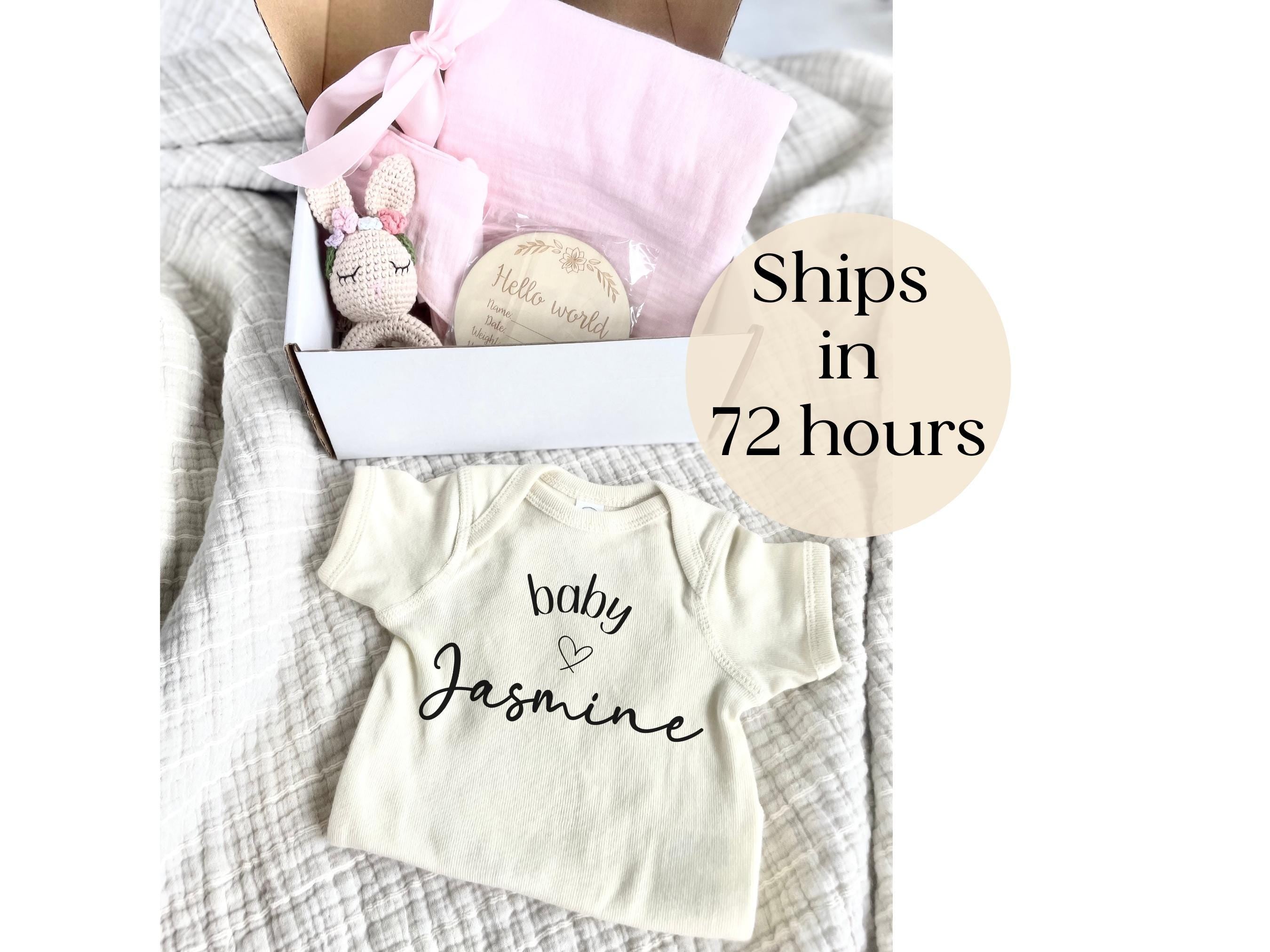 5 Piece Custom New Baby Boy Box Set Neutral
