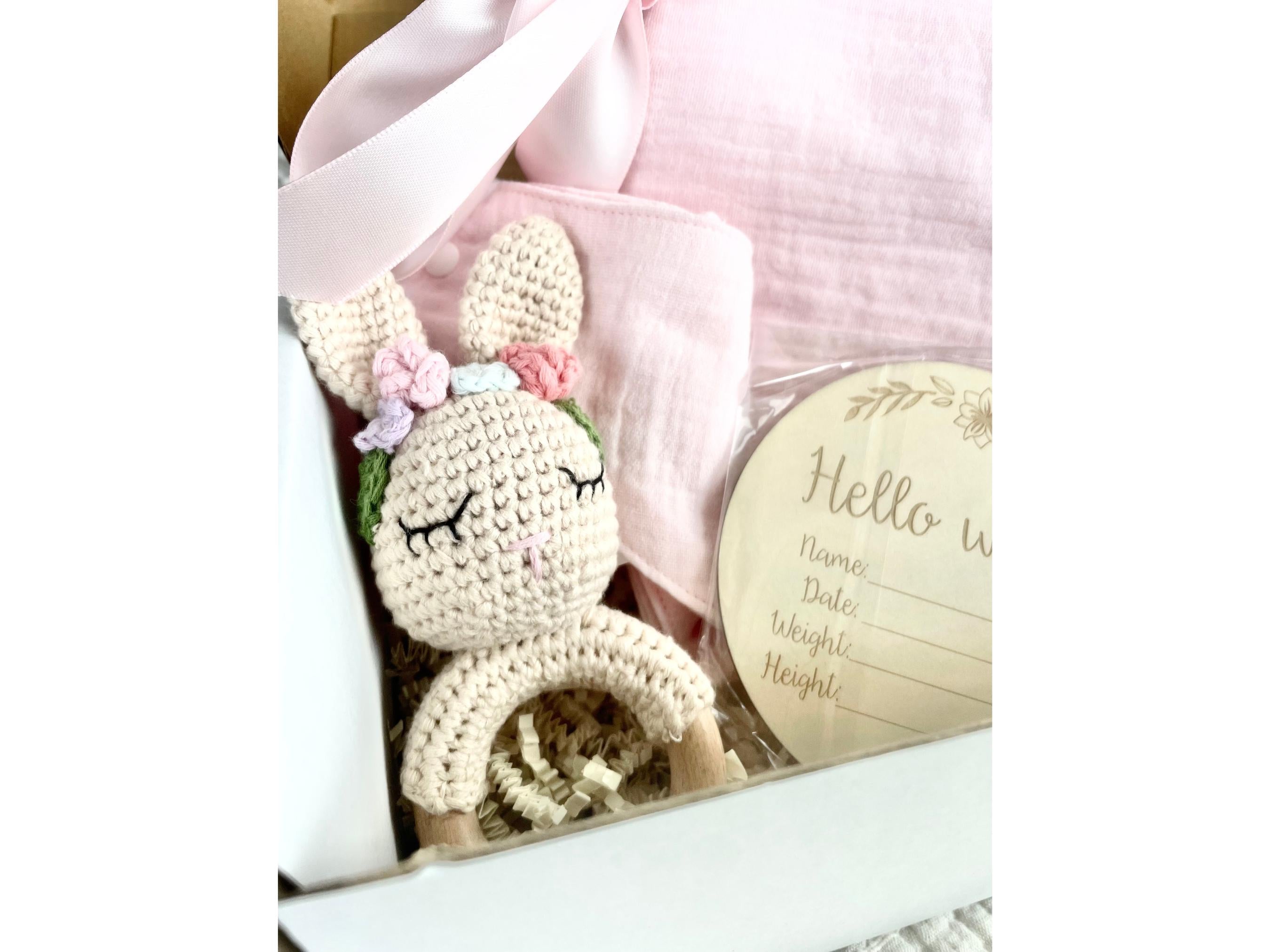 5 Piece Custom New Baby Boy Box Set Neutral