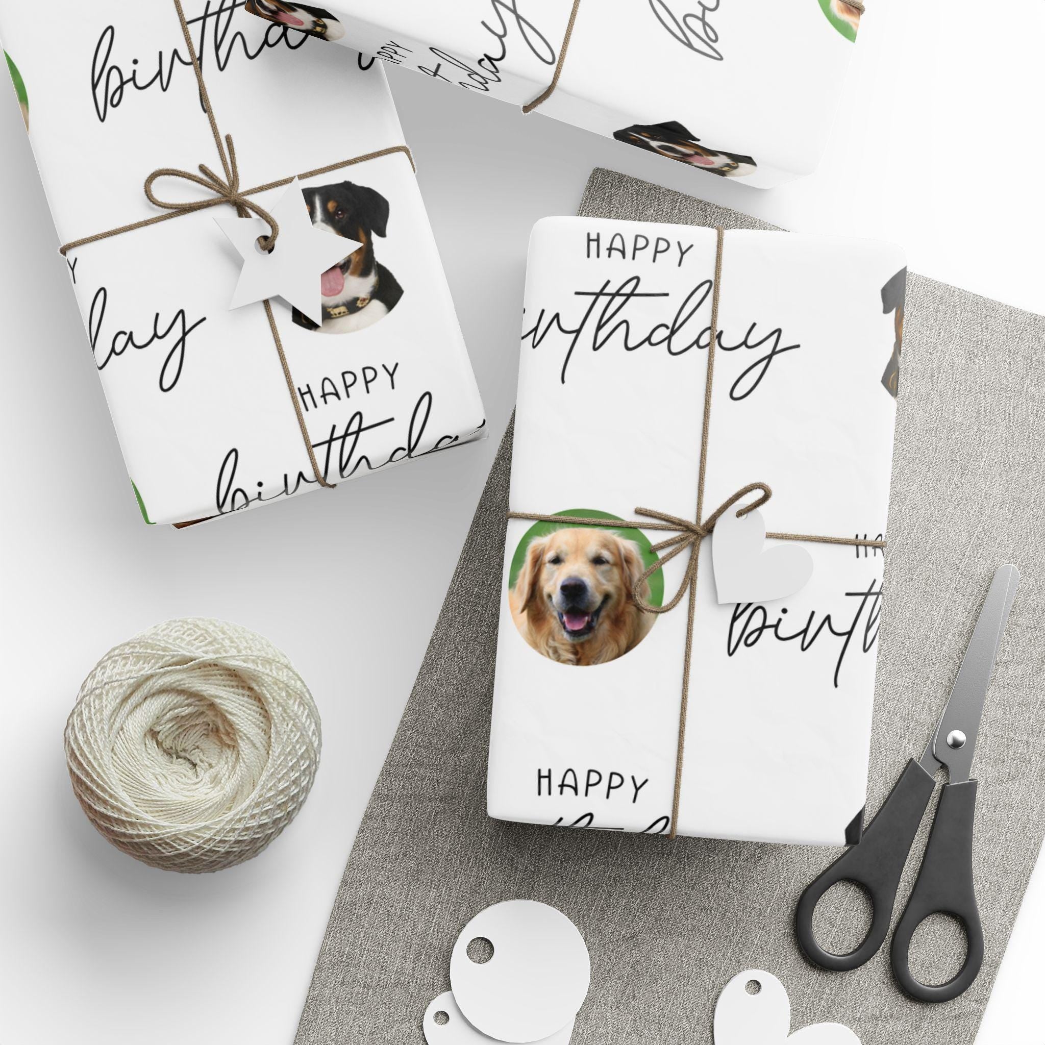 Personalized Birthday Sentimental Gift idea Dog Photo Custom Wrapping Paper Wedding Day Gift Special Occasion Paper Wrap Pet Portrait Cat