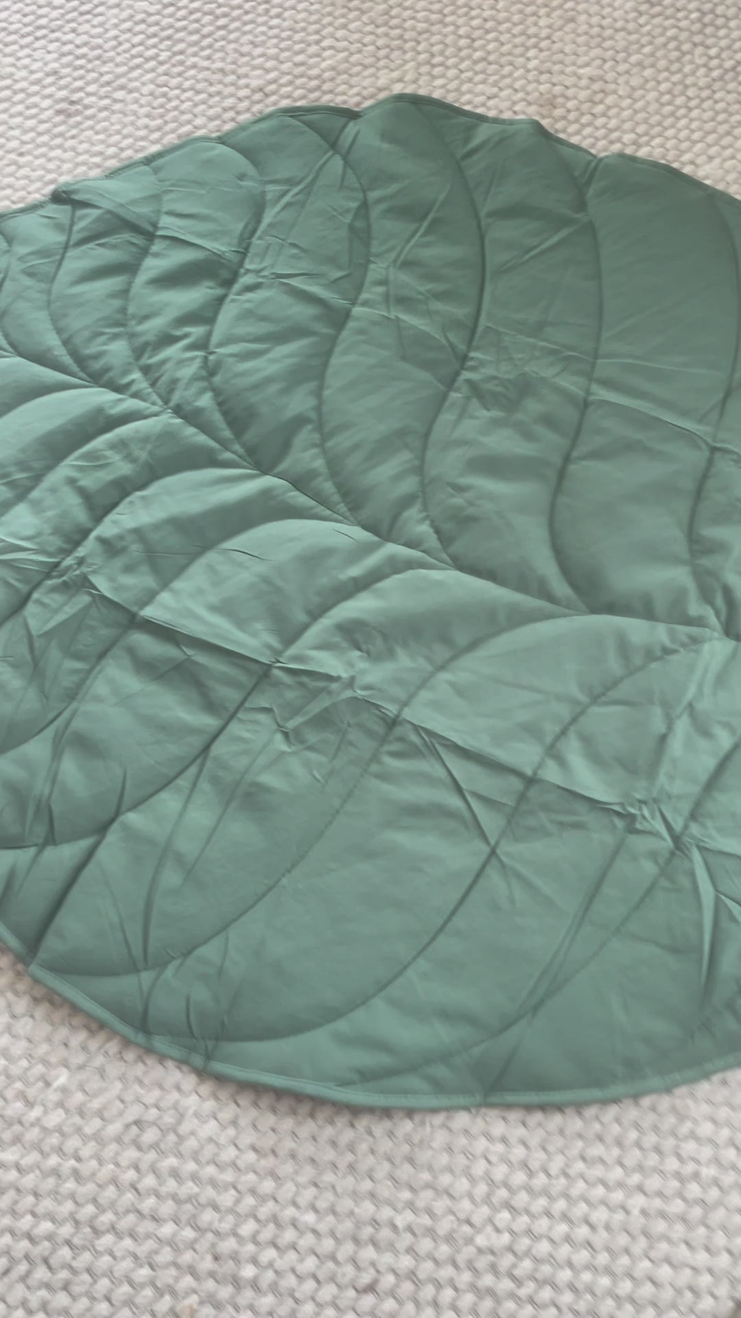 Leaf Shape Baby Quilted Floor Play Mat