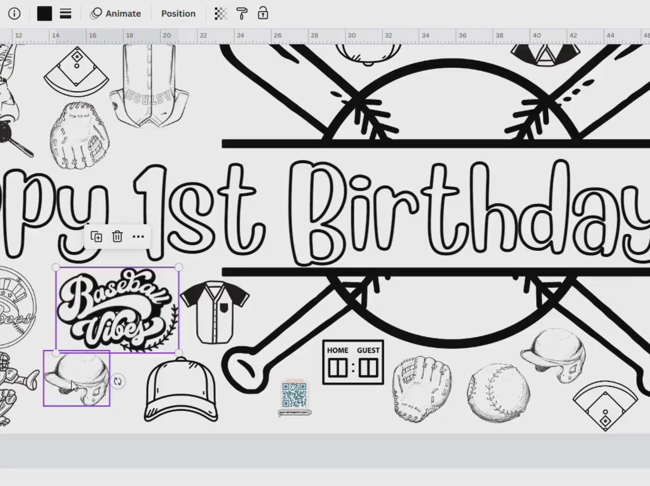 Personalize your own Coloring Banner
