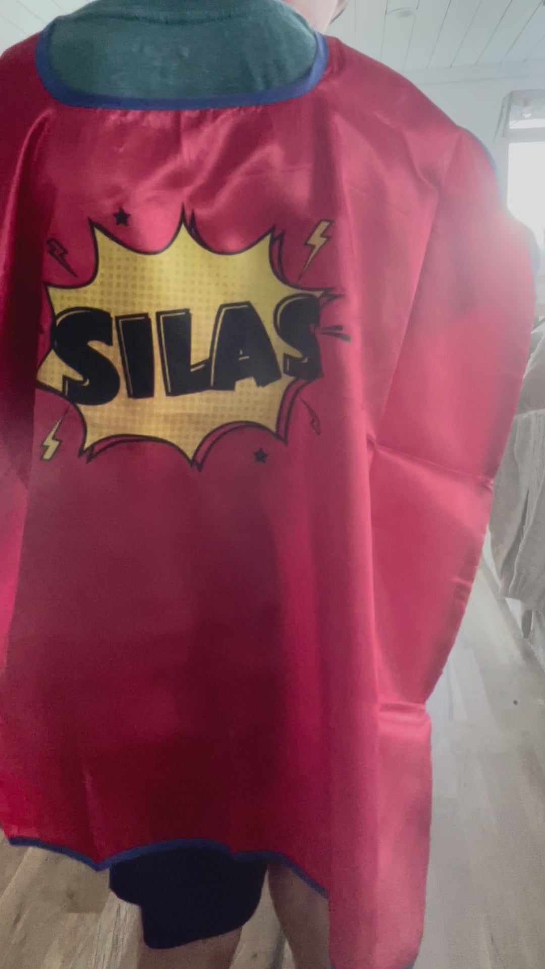 CUSTOM Name Superhero Cape and Mask Costume Party